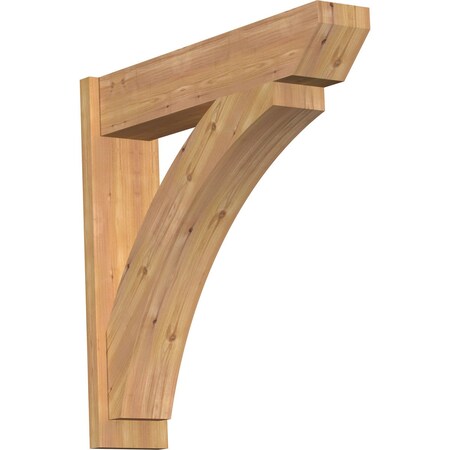 Ekena Millwork Thorton Slat Smooth Outlooker, Western Red Cedar, 7 1/2"W x 34"D x 34"H OUT08X34X34THR06SWR
